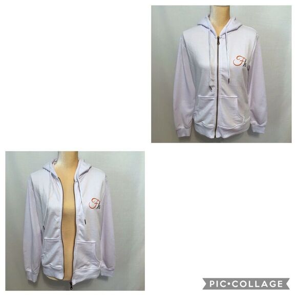 Foxhole NWOT White Hoodie Women Size S - Picture 6 of 8